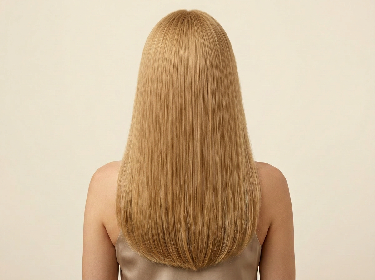 27 Honey Blonde hair colour — Rear view