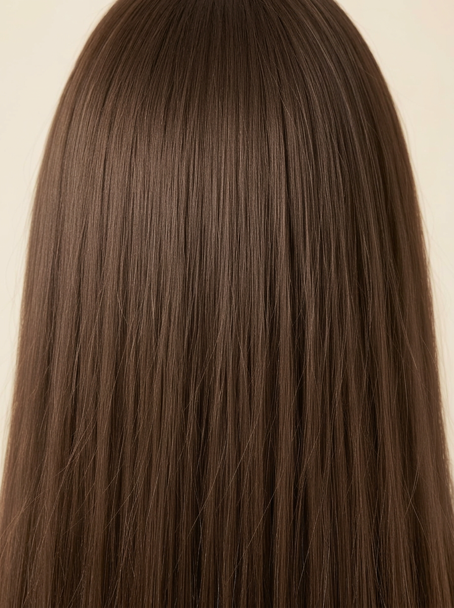 7Q Taupe Brown hair colour — Macro