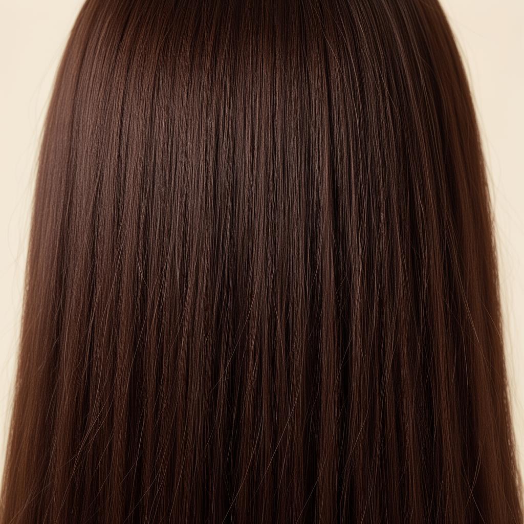 4 Medium Brown hair colour — Macro