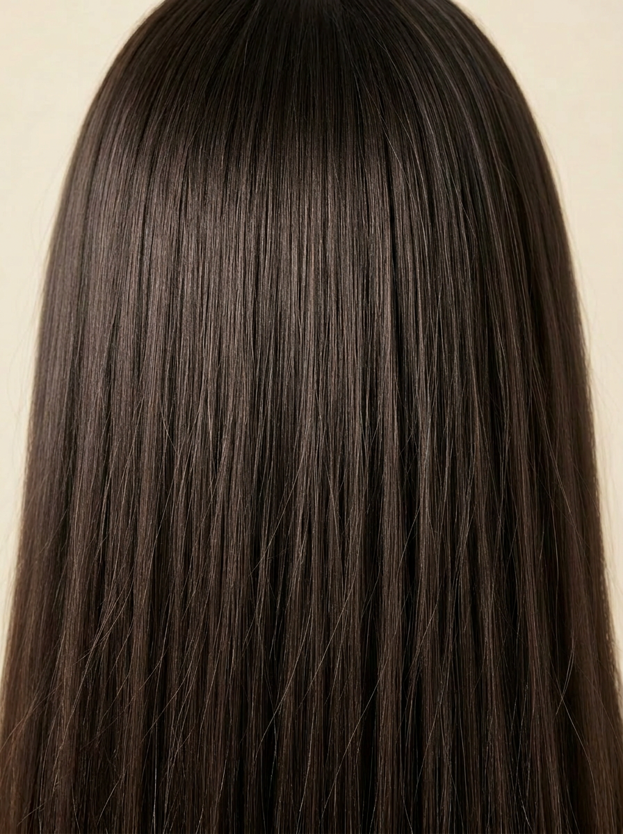 1A/2H Cool Brunette Blend hair colour — Macro