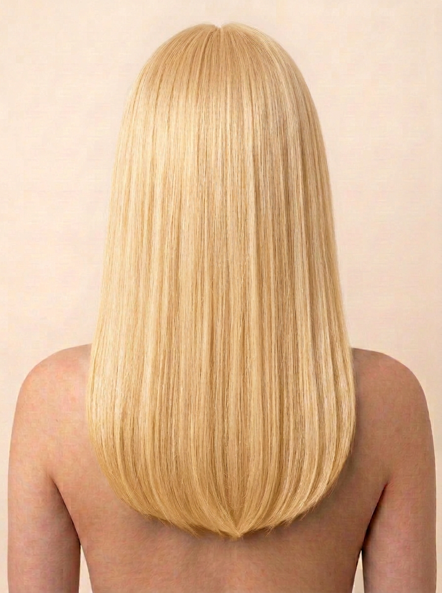 613 Light Blonde hair colour — Rear view